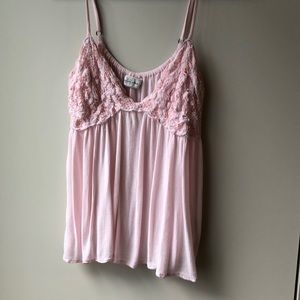 Pink Lace Tank